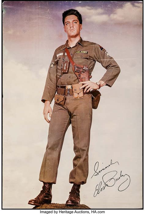 Elvis Presley Army Personality Poster (Early 1960s). Poster (20.75" | Lot #54121 | Heritage Auctions