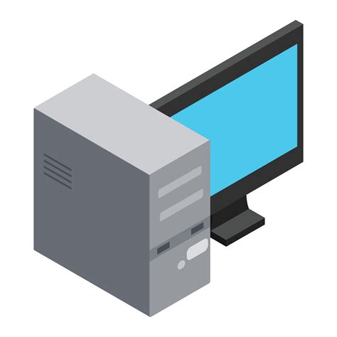 Computer icon, cartoon style 14151156 Vector Art at Vecteezy