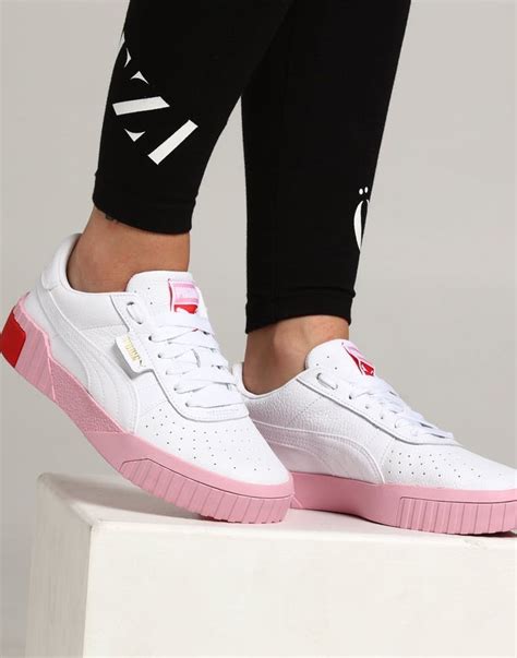 Puma Women's Cali WN's Low-Top Sneakers, White Pink