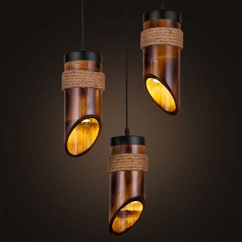 Karya Tangan Lampu Hias dengan Bambu