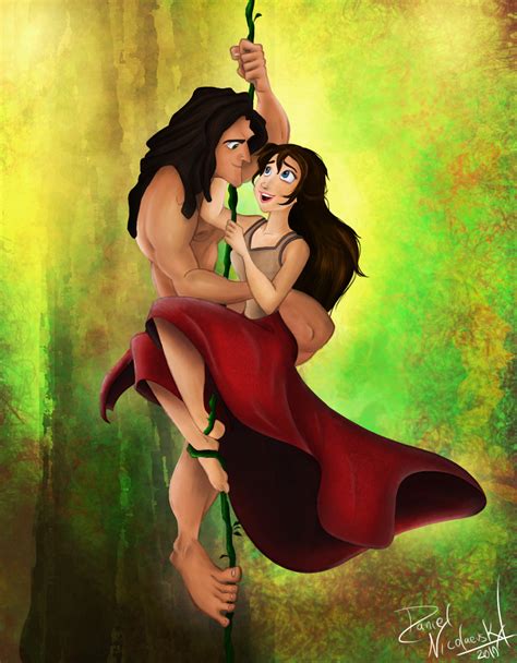 Tarzan and Jane - Walt Disney's Tarzan Fan Art (34805773) - Fanpop