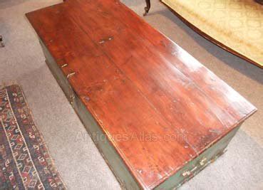 Antique Large Coffee Table Blanket Box - Antiques Atlas