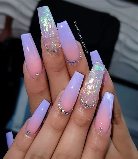 baddie nails nails ideas autumn baddie nails | Lilac nails, Purple ...