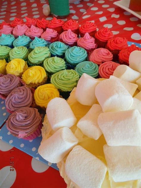 Allergy friendly cupcakes Rainbow Party Gluten Dairy Nut Egg Free