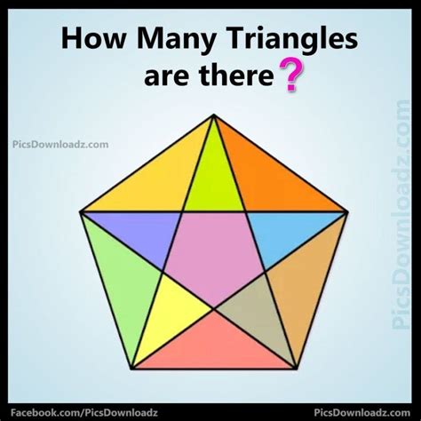 How Many TRIANGLES are there? Math Puzzles With Answer | Maths puzzles, Brain teaser puzzles ...