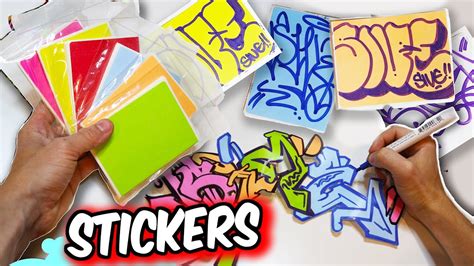 Handmade Colored Stickers - YouTube