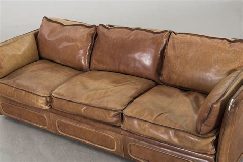 70s Leather Sofa