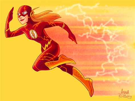 Anna Rettberg | Superhero art, The flash, Dc comics art