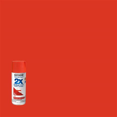 Rust-Oleum Painter's Touch 2X 12 oz. Satin Fire Orange General Purpose ...