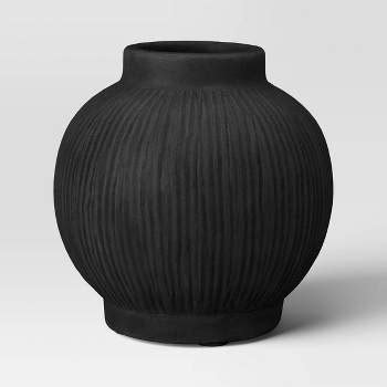 Tall Ceramic Vase Black - Threshold™ : Target
