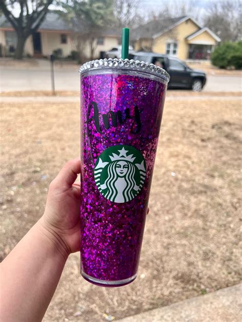 Purple cup Personalized cupStarbucks cup Custom cupBts cup Hot Coffee, Coffee Cups, Custom Cups ...