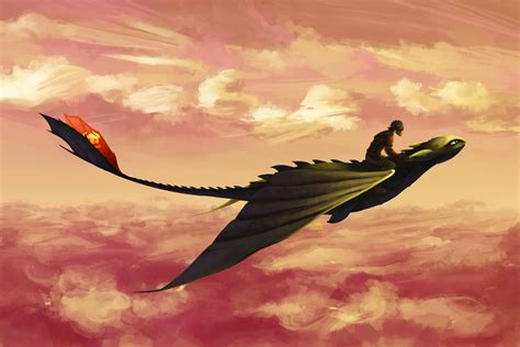 Flying - Hiccup and Toothless | How train your dragon, How to train ...