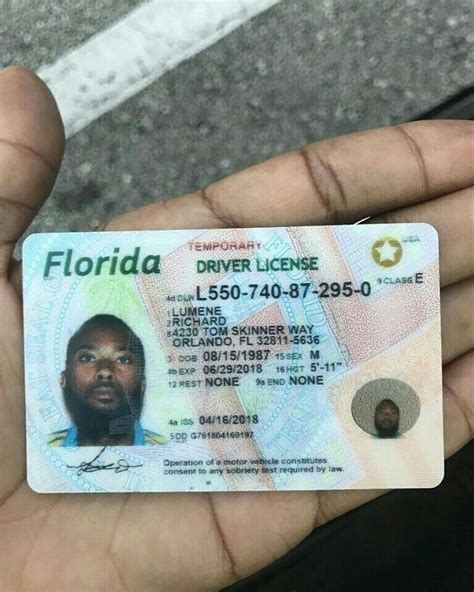 Florida scannable ids | Id card template, Drivers license, Driver license online