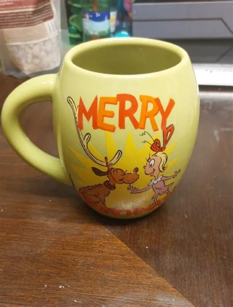 DR SEUSS THE Grinch Merry Grinchmas Large Coffee Mug $24.00 - PicClick