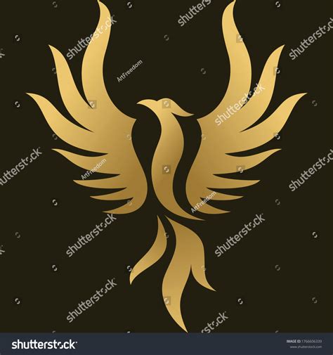 Phoenix Raising Vector Logo Stock Vector (Royalty Free) 1766606339 ...