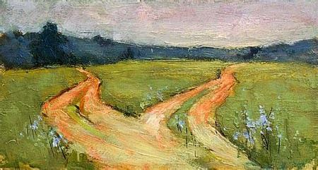 Two Roads Diverged In A Yellow Wood Painting at PaintingValley.com | Explore collection of Two ...