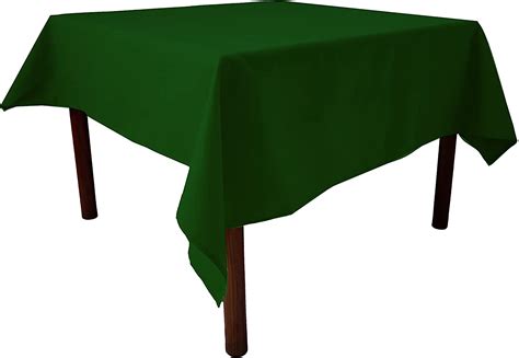 Weavric Square Tablecloth, 72 X 72 Inches Washable Reusable Forest Green Tablecloth for Buffet ...