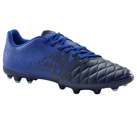 Chaussure de football adulte terrains secs Agility 500 MG bleu foncé ...