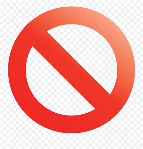 Traffic Sign No Symbol Emoji Warning - Cancel Emoji Png,Warning Sign Png - free transparent png ...