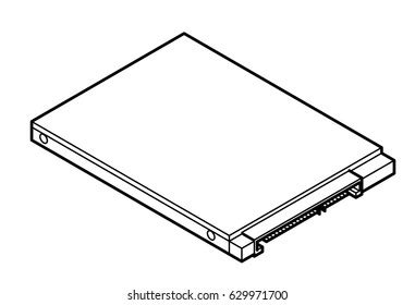 Line Drawing Computer Disk Drive 25 Stock Vector (Royalty Free) 629971700 | Shutterstock