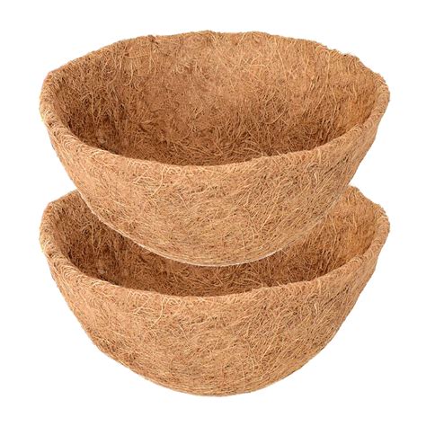 2 Pieces Coco Liners For Planters Round Coconut Fiber Liner For Garden ...