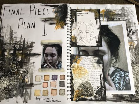 Final piece plans for art exam unit | Photography sketchbook, Gcse art ...