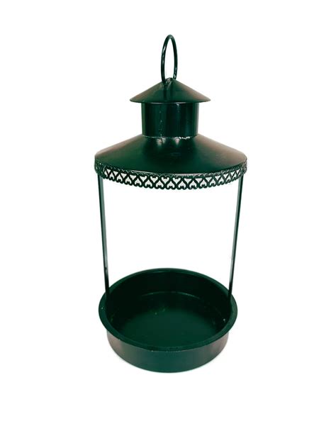 Lantern – Dark Green Round, 6.75″D x 15″H | Affordable Elegance Inc.
