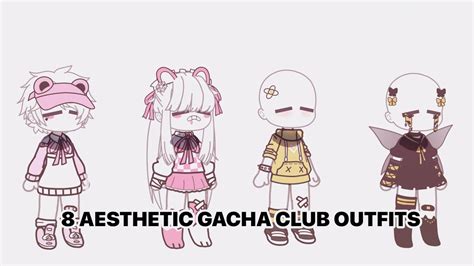 8 AESTHETIC GACHA CLUB OUTFITS | Yami kawaii + Honeycore - YouTube