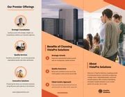 Professional Orange Corporate Tri-fold Brochure - Venngage