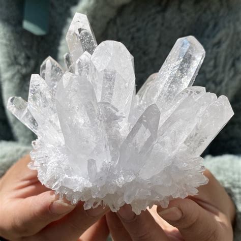 Home Décor healing crystal specimen large clear quartz point Rocks ...