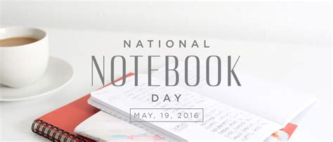 National Notebook Day – May 19th, 2016 – The Cramped