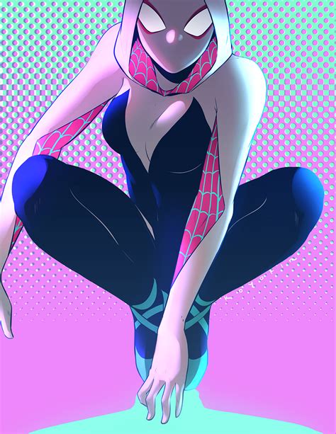 Koyorin 🍎 on Twitter: "drew one more spider-gwen! // #SpiderVerse # ...