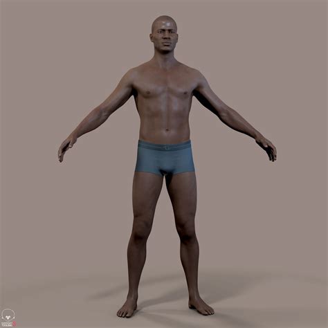 ArtStation - Average Black Male Body | Game Assets