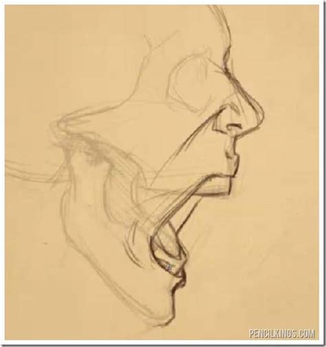 How To Draw An Open Mouth From The Side - With Sycra Yasin