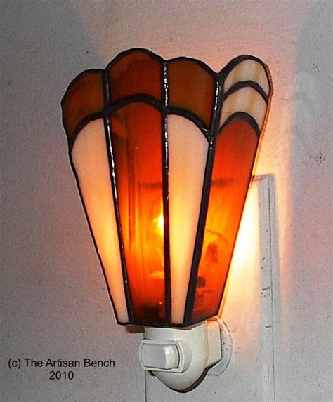 Image detail for -Art Deco Stained Glass Night Light by ArtisanBench on Etsy | Stained glass ...