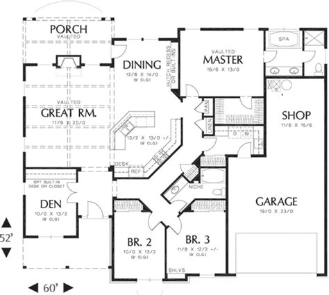 House Plan 2559-00138 - French Country Plan: 2,013 Square Feet, 3 Bedrooms, 2 Bathrooms | Single ...