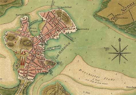 1776 Map of Boston - Etsy