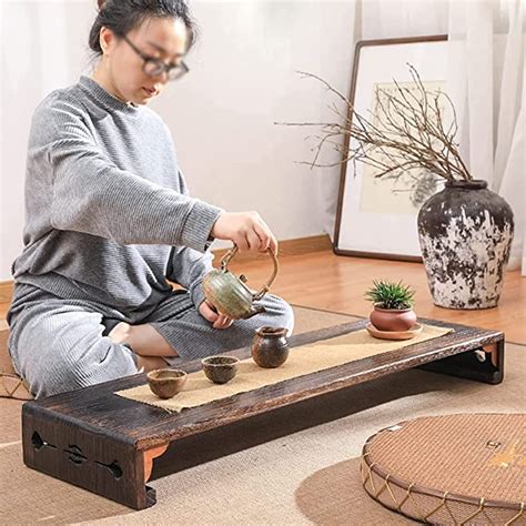 Traditional Japanese Low Tea Table | Interior Design Ideas