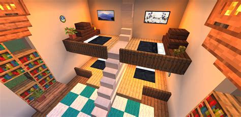 Modern 4 Player Bedroom! ︎{INSPIRATION} ︎ | Minecraft Amino