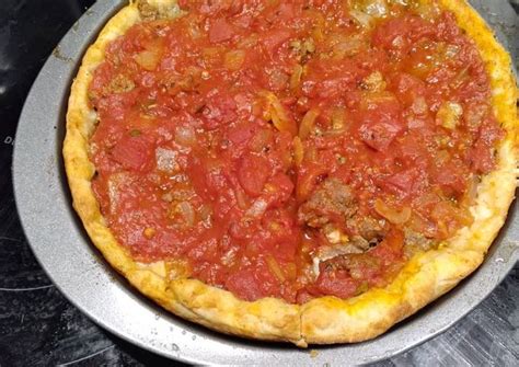 Chicago Style Pizza Recipe by ChefRobloxian - Cookpad