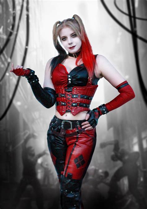 Batman Arkham City Harley Quinn Cosplay Costume Adult Women | Etsy