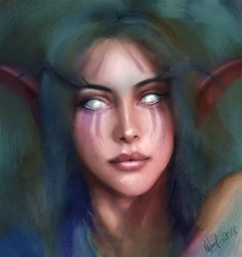 ArtStation - Night Elf Girl, Nina Ward World Of Warcraft 3, World Of Warcraft Characters ...