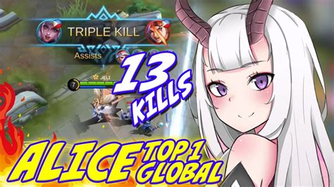 100% BRUTAL - Update Build Alice 2020 - Top 1 Global - Mobile Legends ...