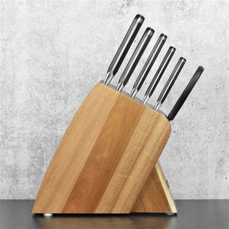 Wusthof Classic Slim Knife Block Set - 7 Piece Acacia – Cutlery and More