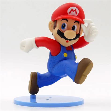 14 CM Super Mario Action Figures Running Mario pvc Figure Toys Free shipping-in Action & Toy ...