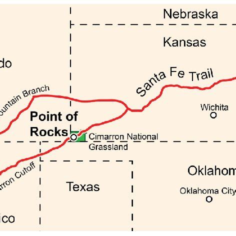 Map Of The Santa Fe Trail - Maping Resources