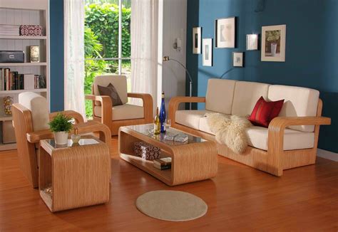 The Beauty of Wood: Crafting a Cozy Living Room with Wooden Furniture ...