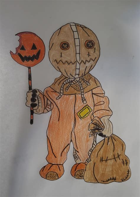 Sam from Trick 'R' Treat Drawing. 🎃🎃🎃 : r/halloween