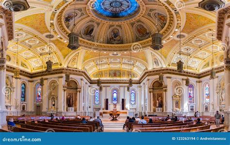 Interior of the Cathedral Basilica of St. Joseph Editorial Stock Image - Image of basilica ...