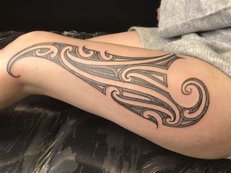 Maori Female Side Tattoo, Ta Moko - Shane Tattoos